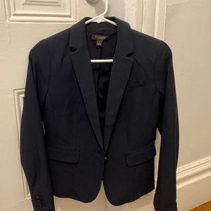 Ann Taylor Perfect Navy One Button Blazer